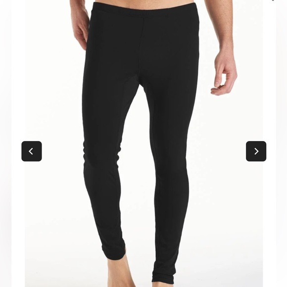 Coolibar Men's Deep Water Swim Tights BlackSize M NWT